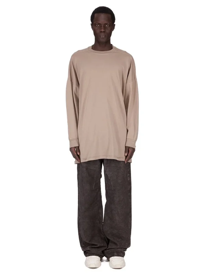 DRKSHDW FW25 CONCORDIANS TOMMY LS SWEAT IN JERSEY DOPPIO SPAZZOLATO DIRTY PEARL DU02E7292JDBP-88
