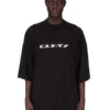 DRKSHDW FW25 CONCORDIANS TOMMY T IN JERSEY DI COTONE DI MEDIO PESO NERO/PERLA DU02E7259RNEP2-0908