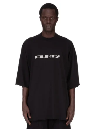 DRKSHDW FW25 CONCORDIANS TOMMY T IN JERSEY DI COTONE DI MEDIO PESO NERO/PERLA DU02E7259RNEP2-0908