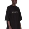 DRKSHDW FW25 CONCORDIANS TOMMY T IN JERSEY DI COTONE DI MEDIO PESO NERO/PERLA DU02E7259RNEP2-0908