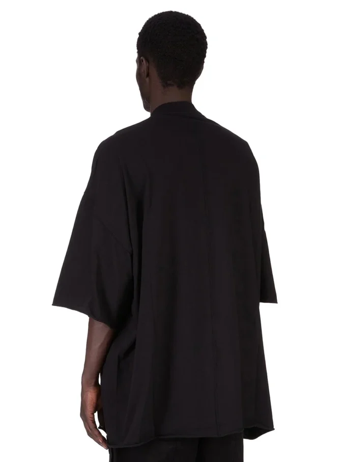 DRKSHDW FW25 CONCORDIANS TOMMY T IN JERSEY DI COTONE DI MEDIO PESO NERO/PERLA DU02E7259RNEP2-0908