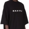 DRKSHDW FW25 CONCORDIANS TOMMY T IN JERSEY DI COTONE DI MEDIO PESO NERO/PERLA DU02E7259RNEP2-0908