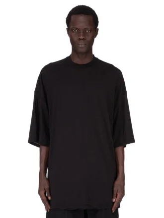 DRKSHDW FW25 CONCORDIANS TOMMY T IN JERSEY DI GARZA DI COTONE NERO DU02E7259BH-09