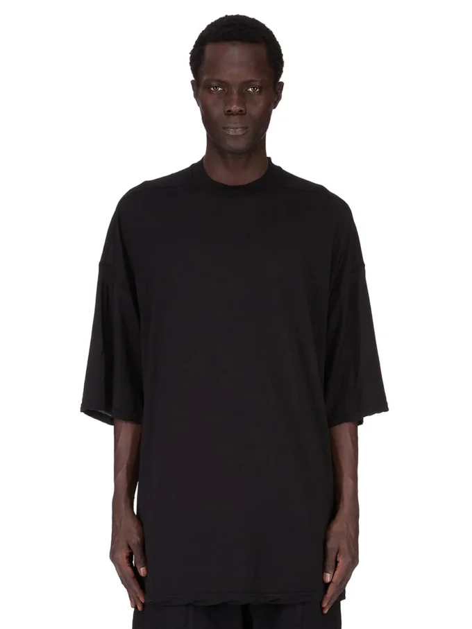 DRKSHDW FW25 CONCORDIANS TOMMY T IN JERSEY DI GARZA DI COTONE NERO DU02E7259BH-09
