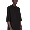 DRKSHDW FW25 CONCORDIANS TOMMY T IN JERSEY DI GARZA DI COTONE NERO DU02E7259BH-09