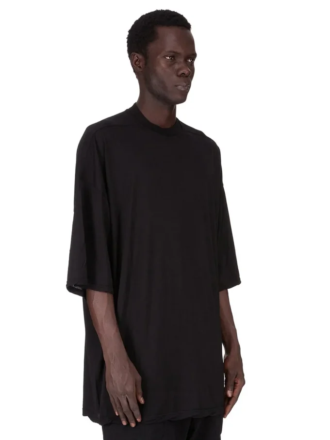 DRKSHDW FW25 CONCORDIANS TOMMY T IN JERSEY DI GARZA DI COTONE NERO DU02E7259BH-09