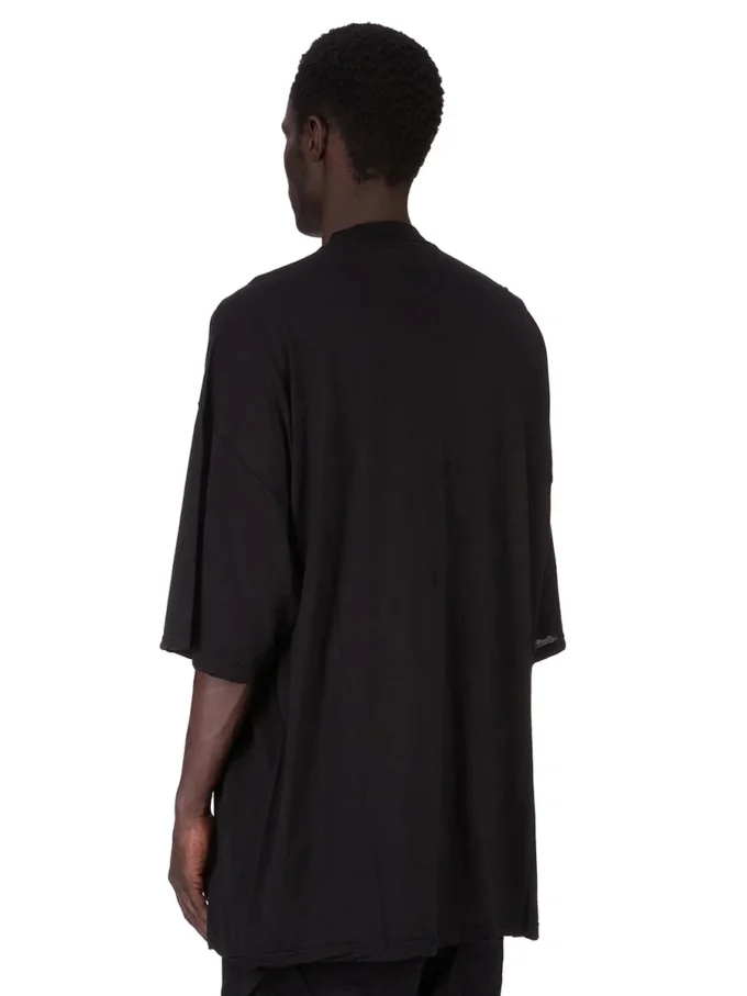 DRKSHDW FW25 CONCORDIANS TOMMY T IN JERSEY DI GARZA DI COTONE NERO DU02E7259BH-09