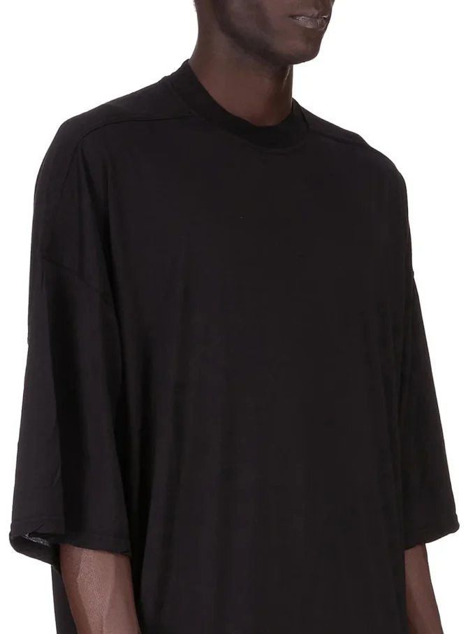 DRKSHDW FW25 CONCORDIANS TOMMY T IN JERSEY DI GARZA DI COTONE NERO DU02E7259BH-09
