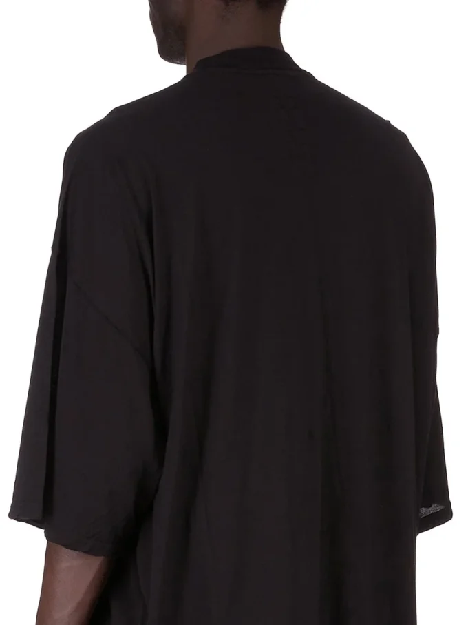 DRKSHDW FW25 CONCORDIANS TOMMY T IN JERSEY DI GARZA DI COTONE NERO DU02E7259BH-09