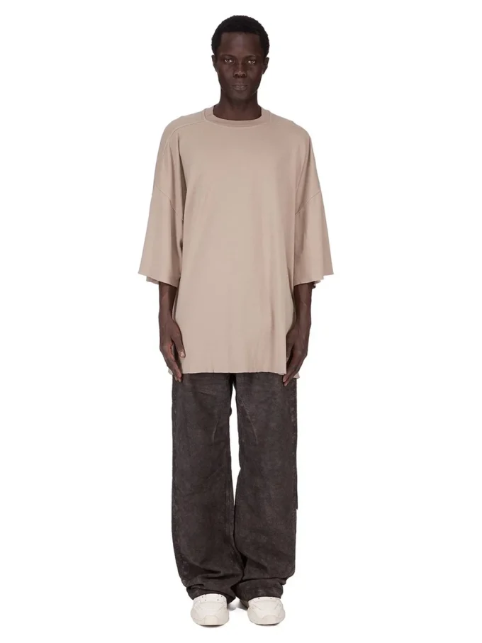 DRKSHDW FW25 CONCORDIANS TOMMY T IN JERSEY DOPPIO SPAZZOLATO DIRTY PEARL DU02E7259JDB-88