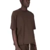 DRKSHDW FW25 CONCORDIANS WALRUS T IN JERSEY DI COTONE DI MEDIO PESO IN POLVERE SCURA DU02E7252RNP-78