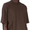 DRKSHDW FW25 CONCORDIANS WALRUS T IN JERSEY DI COTONE DI MEDIO PESO IN POLVERE SCURA DU02E7252RNP-78