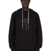 FELPA CON CAPPUCCIO OVERSIZE CONCORDIANS DRKSHDW FW25 IN NERO/PERLA FELPA PESANTE FURKA DU02E7262FEP3P-0908
