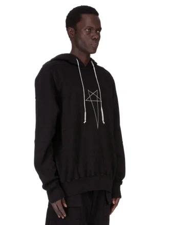 FELPA CON CAPPUCCIO OVERSIZE CONCORDIANS DRKSHDW FW25 IN NERO/PERLA FELPA PESANTE FURKA DU02E7262FEP3P-0908