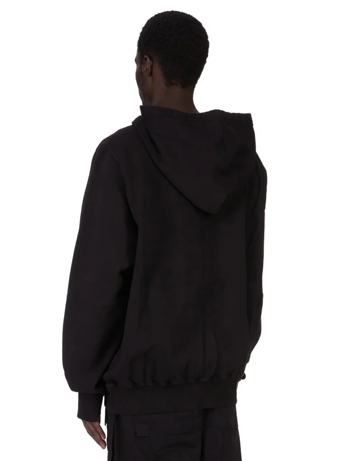 FELPA CON CAPPUCCIO OVERSIZE CONCORDIANS DRKSHDW FW25 IN NERO/PERLA FELPA PESANTE FURKA DU02E7262FEP3P-0908