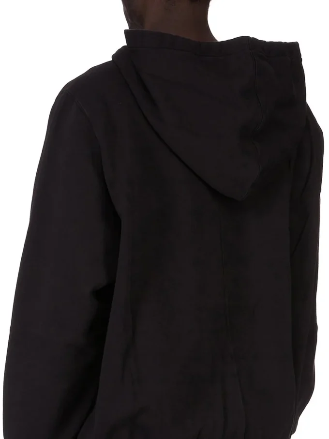 FELPA CON CAPPUCCIO OVERSIZE CONCORDIANS DRKSHDW FW25 IN NERO/PERLA FELPA PESANTE FURKA DU02E7262FEP3P-0908