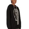 FELPA CON CAPPUCCIO OVERSIZE CONCORDIANS DRKSHDW FW25 IN NERO/PERLA SLUP FELPA DS02E7241FSLP1P-0908