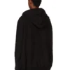 FELPA CON CAPPUCCIO OVERSIZE CONCORDIANS DRKSHDW FW25 IN NERO/PERLA SLUP FELPA DS02E7241FSLP1P-0908