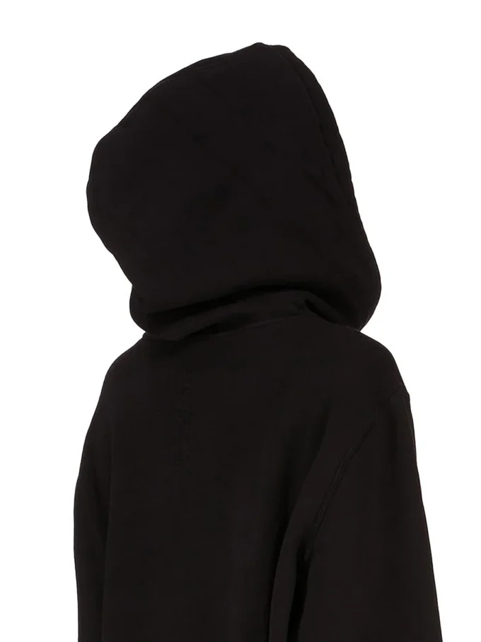 FELPA CON CAPPUCCIO OVERSIZE CONCORDIANS DRKSHDW FW25 IN NERO/PERLA SLUP FELPA DS02E7241FSLP1P-0908