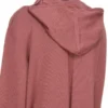 FELPA CON CAPPUCCIO OVERSIZE RICK OWENS FW25 CONCORDIANS IN MAGLIA RASATO LEGGERA ROSEWOOD. RP02E4613M-13