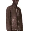 GIACCA CON ZIP FRONTALE NASCOSTA DRKSHDW FW25 CONCORDIANS IN COTONE SPAZZOLATO DRKDUST. DU02E7775BMO-78