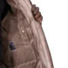 GIACCA CON ZIP FRONTALE NASCOSTA DRKSHDW FW25 CONCORDIANS IN COTONE SPAZZOLATO DRKDUST. DU02E7775BMO-78