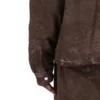 GIACCA CON ZIP FRONTALE NASCOSTA DRKSHDW FW25 CONCORDIANS IN COTONE SPAZZOLATO DRKDUST. DU02E7775BMO-78