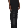 GONNA EVA CONCORDIANS LILIES FW25 DI RICK OWENS IN JERSEY DI VISCOSA NERA LI02E3316CVI-09