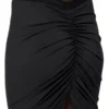 GONNA EVA CONCORDIANS LILIES FW25 DI RICK OWENS IN JERSEY DI VISCOSA NERA LI02E3316CVI-09