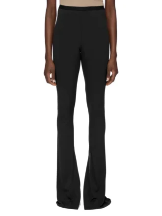 PANTALONI CARMEN CONCORDIANS LILIES FW25 DI RICK OWENS IN JERSEY DI VISCOSA LI02E3331CVI-09