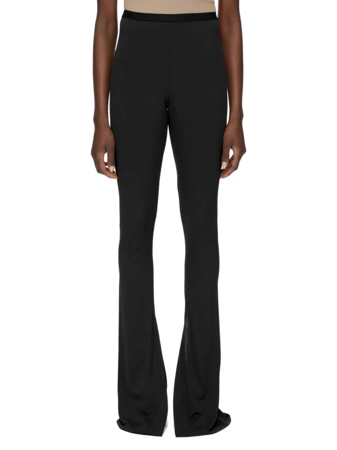 PANTALONI CARMEN CONCORDIANS LILIES FW25 DI RICK OWENS IN JERSEY DI VISCOSA LI02E3331CVI-09