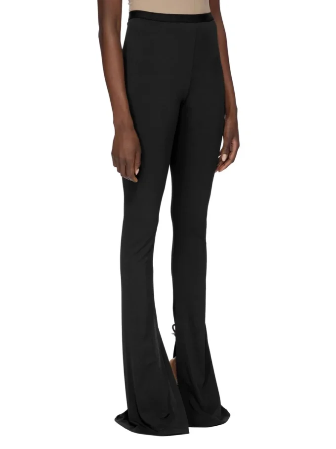 PANTALONI CARMEN CONCORDIANS LILIES FW25 DI RICK OWENS IN JERSEY DI VISCOSA LI02E3331CVI-09