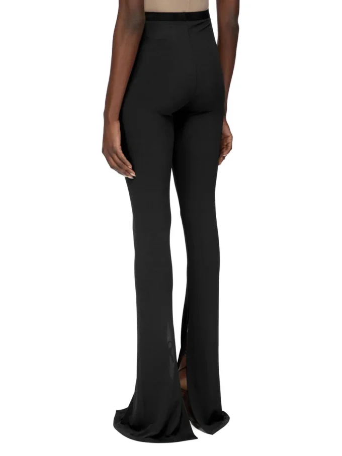 PANTALONI CARMEN CONCORDIANS LILIES FW25 DI RICK OWENS IN JERSEY DI VISCOSA LI02E3331CVI-09