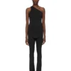 PANTALONI CARMEN CONCORDIANS LILIES FW25 DI RICK OWENS IN JERSEY DI VISCOSA LI02E3331CVI-09