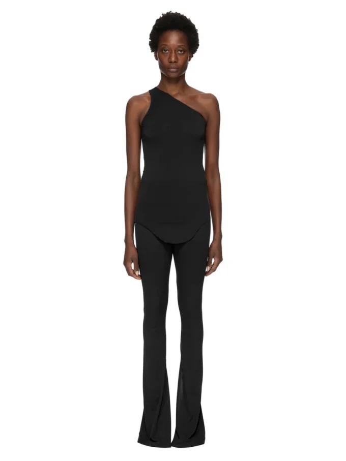 PANTALONI CARMEN CONCORDIANS LILIES FW25 DI RICK OWENS IN JERSEY DI VISCOSA LI02E3331CVI-09