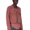 RICK OWENS FW25 CONCORDIANS CARGO JKT IN NYLON OPACO PALISSANDRO. RU02E1762MT-13