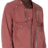 RICK OWENS FW25 CONCORDIANS CARGO JKT IN NYLON OPACO PALISSANDRO. RU02E1762MT-13