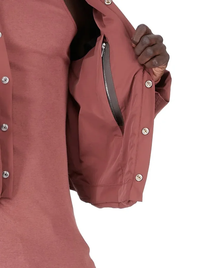 RICK OWENS FW25 CONCORDIANS CARGO JKT IN NYLON OPACO PALISSANDRO. RU02E1762MT-13