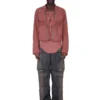 RICK OWENS FW25 CONCORDIANS CARGO JKT IN NYLON OPACO PALISSANDRO. RU02E1762MT-13