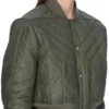 RICK OWENS FW25 CONCORDIANS GIACCA TRAPUNTATA IN NYLON LEGGERO BOSCO. RU02E1727NPT1-25