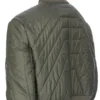 RICK OWENS FW25 CONCORDIANS GIACCA TRAPUNTATA IN NYLON LEGGERO BOSCO. RU02E1727NPT1-25