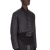 RICK OWENS FW25 CONCORDIANS GIACCA TRAPUNTATA IN NYLON LEGGERO NERO RU02E1727NPT1-09