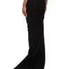 RICK OWENS FW25 CONCORDIANS GONNA EDFU IN JERSEY DOPPIO SPAZZOLATO NERO DS02E7337JDB-09