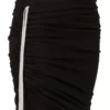 RICK OWENS FW25 CONCORDIANS GONNA EDFU IN JERSEY DOPPIO SPAZZOLATO NERO DS02E7337JDB-09