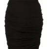 RICK OWENS FW25 CONCORDIANS GONNA EDFU IN JERSEY DOPPIO SPAZZOLATO NERO DS02E7337JDB-09