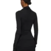 RICK OWENS FW25 CONCORDIANS KAIRO MAGLIA LS IN JERSEY DI VISCOSA NERA LI02E3212CVI-09