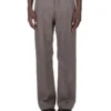 RICK OWENS FW25 CONCORDIANS PASSERELLA GETH JEANS IN DUST WOOL DRILL. RU02E1333WD-34