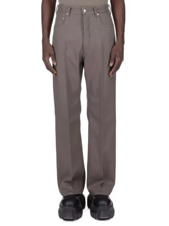 RICK OWENS FW25 CONCORDIANS PASSERELLA GETH JEANS IN DUST WOOL DRILL. RU02E1333WD-34