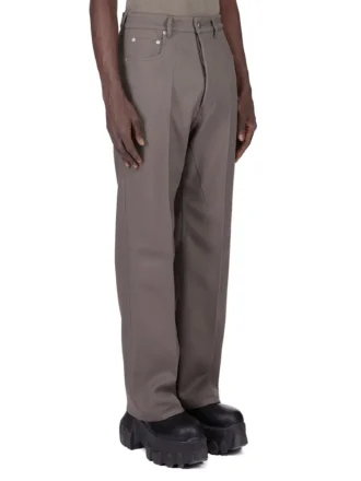 RICK OWENS FW25 CONCORDIANS PASSERELLA GETH JEANS IN DUST WOOL DRILL. RU02E1333WD-34