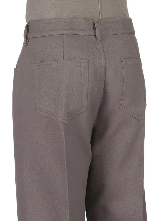 RICK OWENS FW25 CONCORDIANS PASSERELLA GETH JEANS IN DUST WOOL DRILL. RU02E1333WD-34
